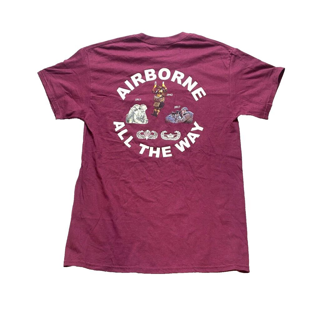 Airborne Shirt‎ Adult Medium Maroon Americas Guard Of Honor Orlando Army Mens